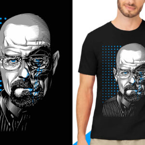 Arte Camiseta Breaking Bad Lágrimas de Heisenberg