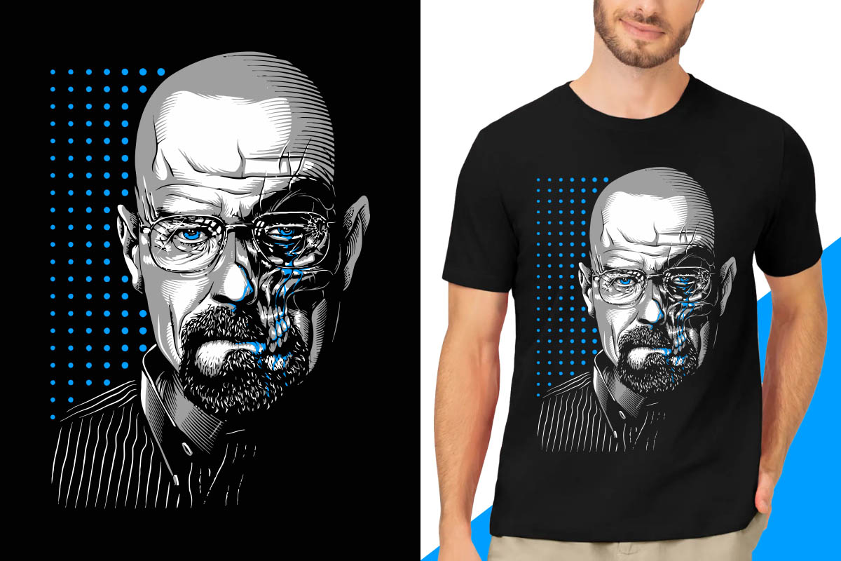 Arte Camiseta Breaking Bad Lágrimas de Heisenberg